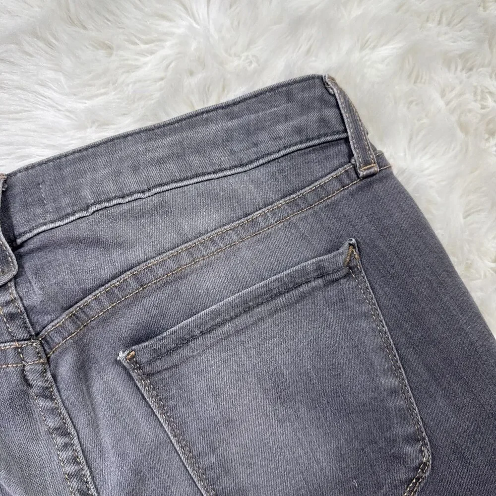 Divine Rights of Denim Slim Straight Jeans 30 (31x31.5) Gray Denim Stretch Women